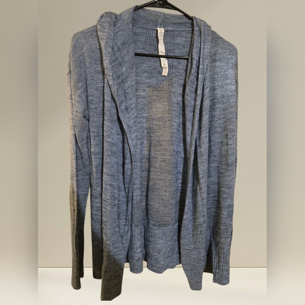 lululemon athletica Heathered Gray Cardigan